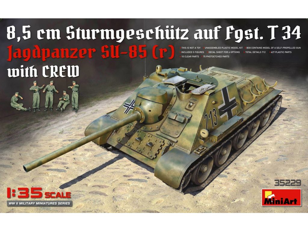 1/35 Jagdpanzer SU-85 ( r ) w/Crew - Miniart