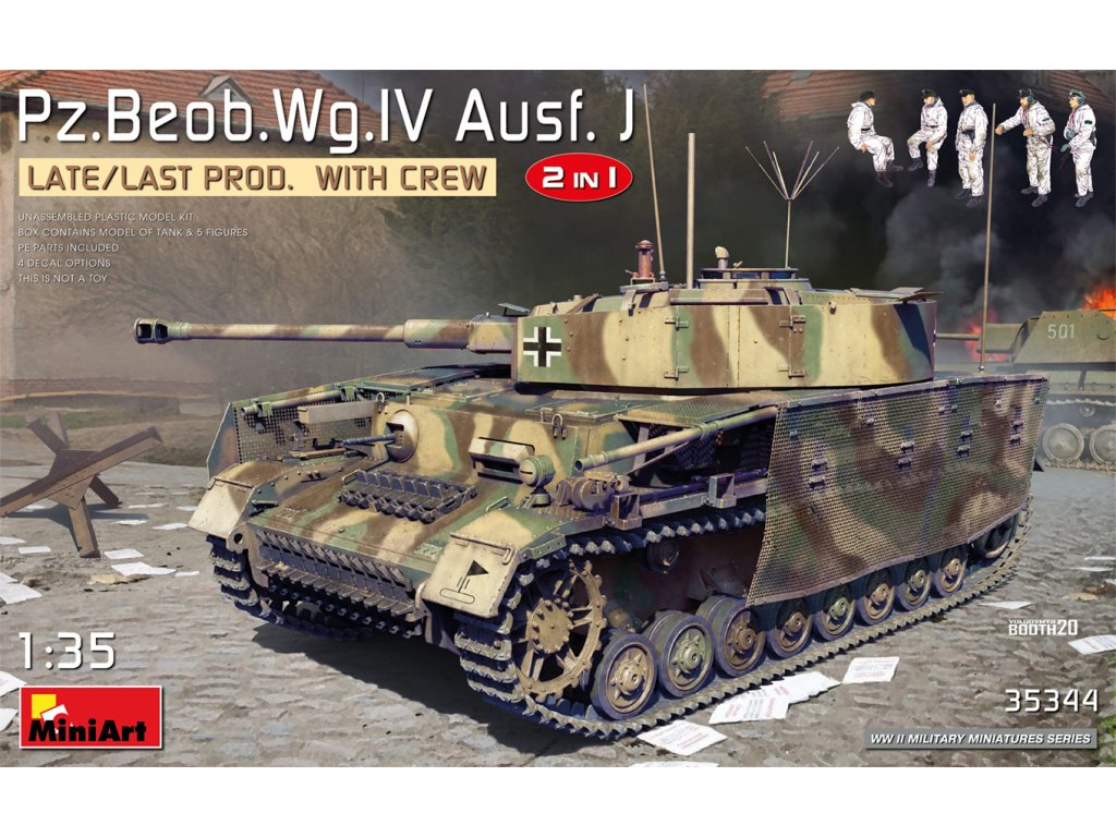 4544 1 35 pz beob wg iv ausf j late last prod 2 in 1 w crew miniart