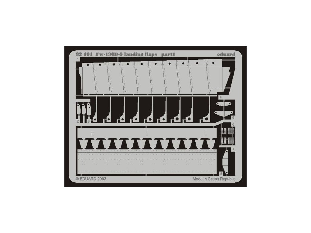 1/32 Fw 190D-9 landing flaps for HASEGAWA kit