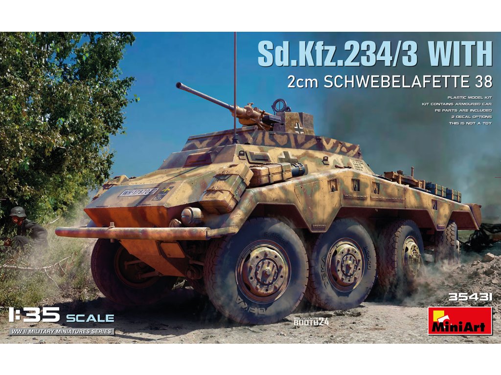 1/35 Sd.Kfz. 234/3 with 2cm Schwebelafette 38