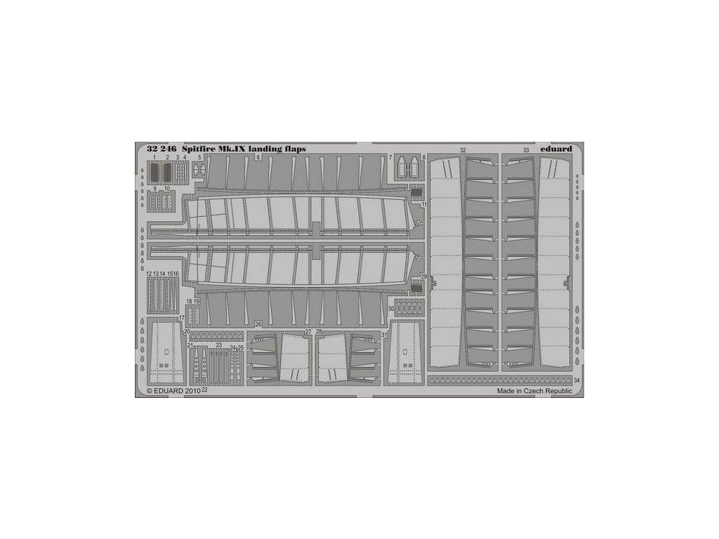 1/32 Spitfire Mk.IX landing flaps for TAMIYA kit