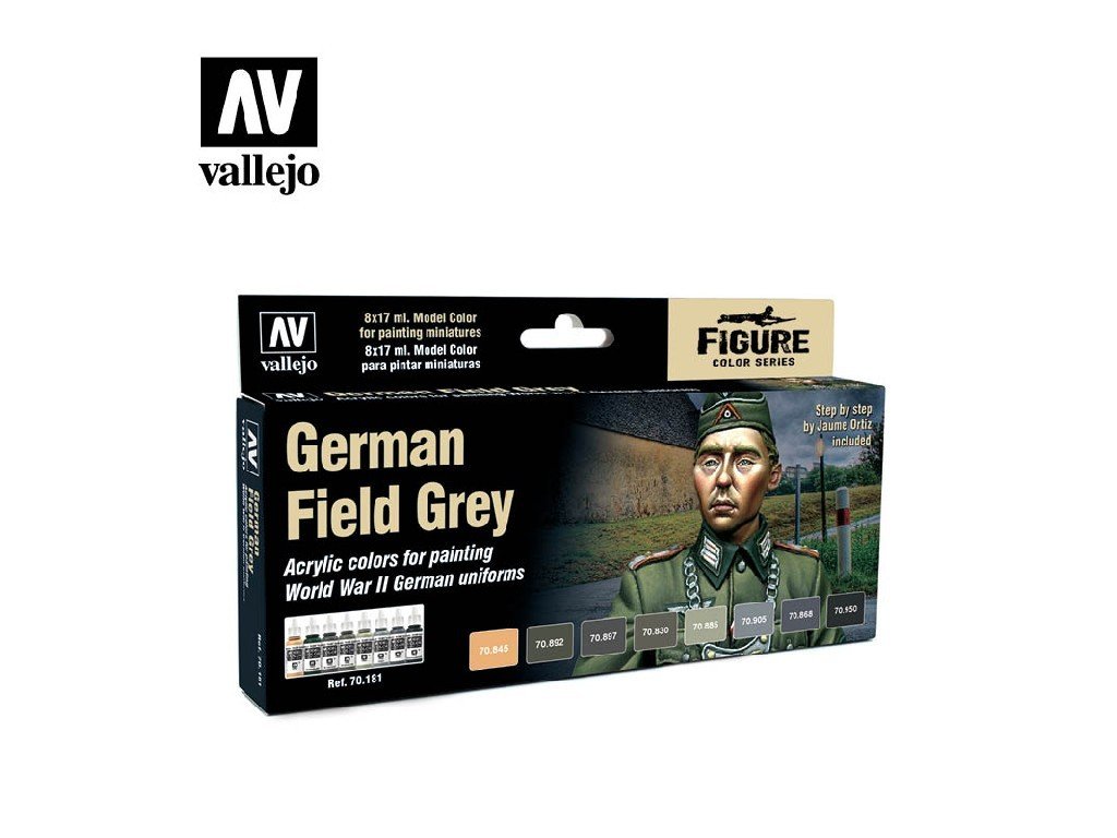 Vallejo Model Color Uniforms Set 70181 German Field Grey Uniform (8) by Jaume Ortiz
