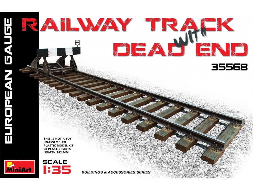 1/35 Railway Track & Dead End (European Gauge)