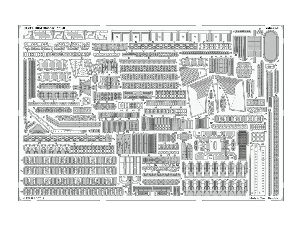 1/350 DKM Blücher for TRUMPETER kit