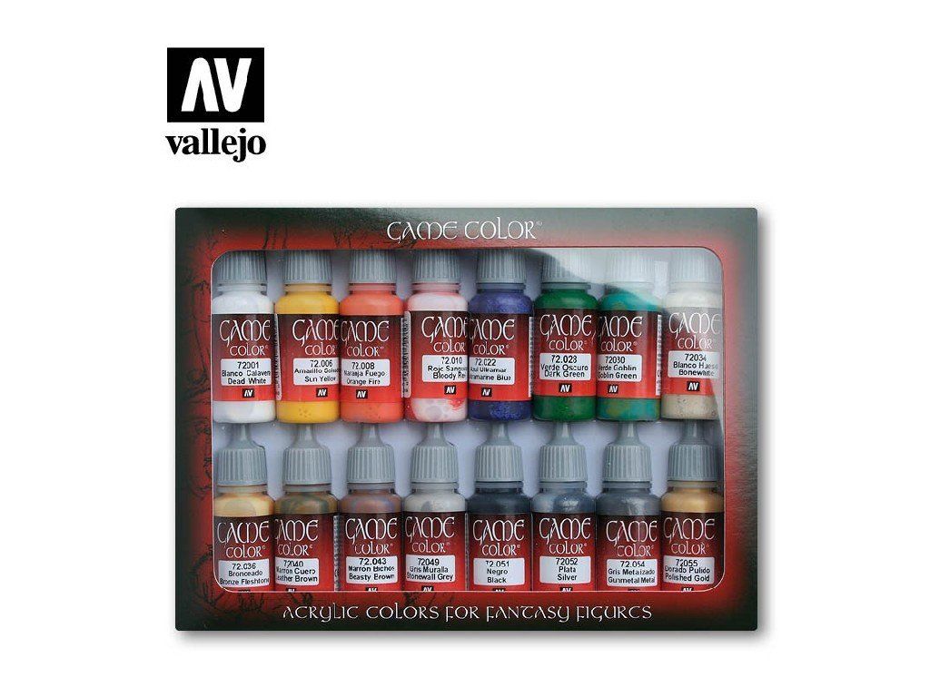 Vallejo Game Color 72299 Introduction 16 colors set (18 ml)