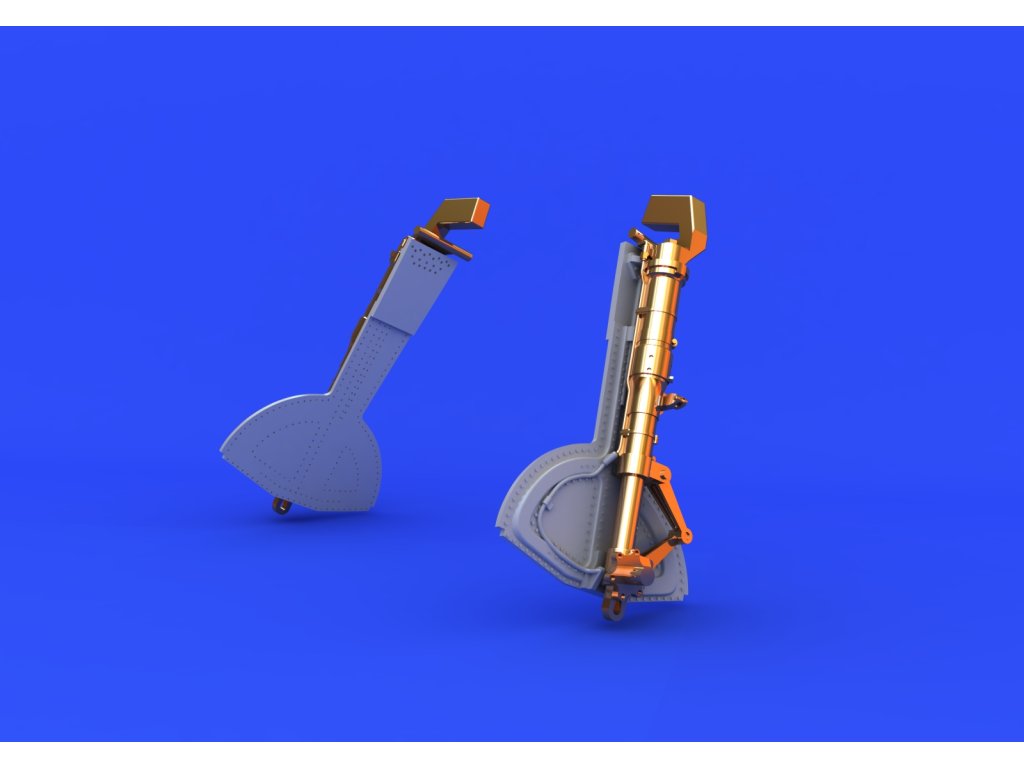 1/32 Bf 109G-10 undercarriage legs BRONZE for REVELL kit