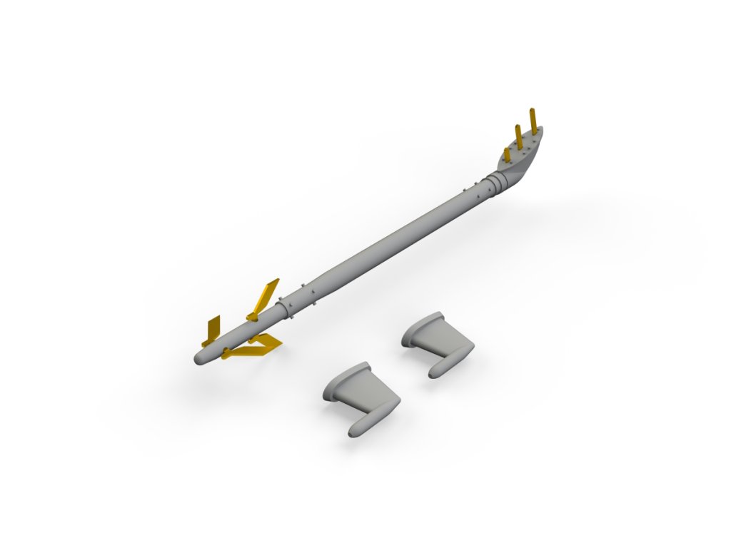 1/48 Mi-24V/VP Pitot tubes for ZVEZDA kit