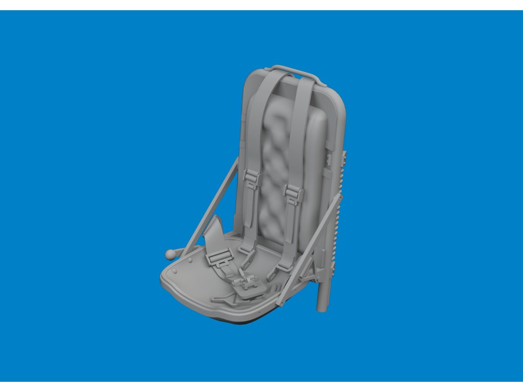 P-51B/C seat w/ integral belts Type 3 PRINT 1/48 recommended for EDUARD