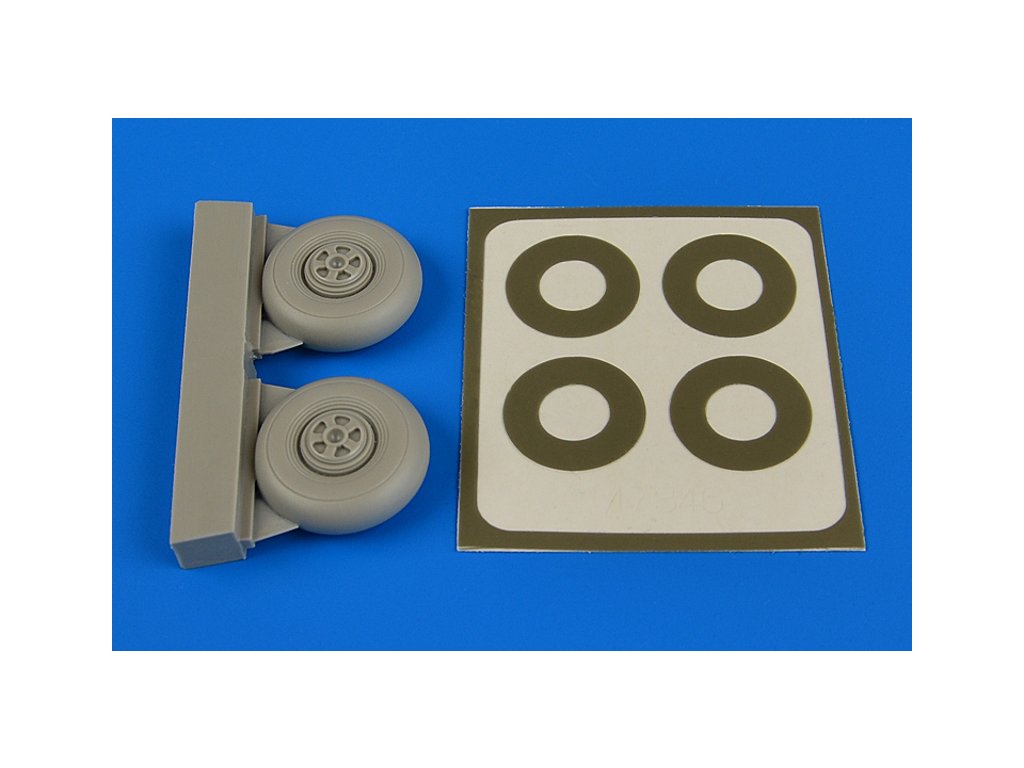 1/72 Beaufighter wheels (five spoke) & paint masks - AIRFIX