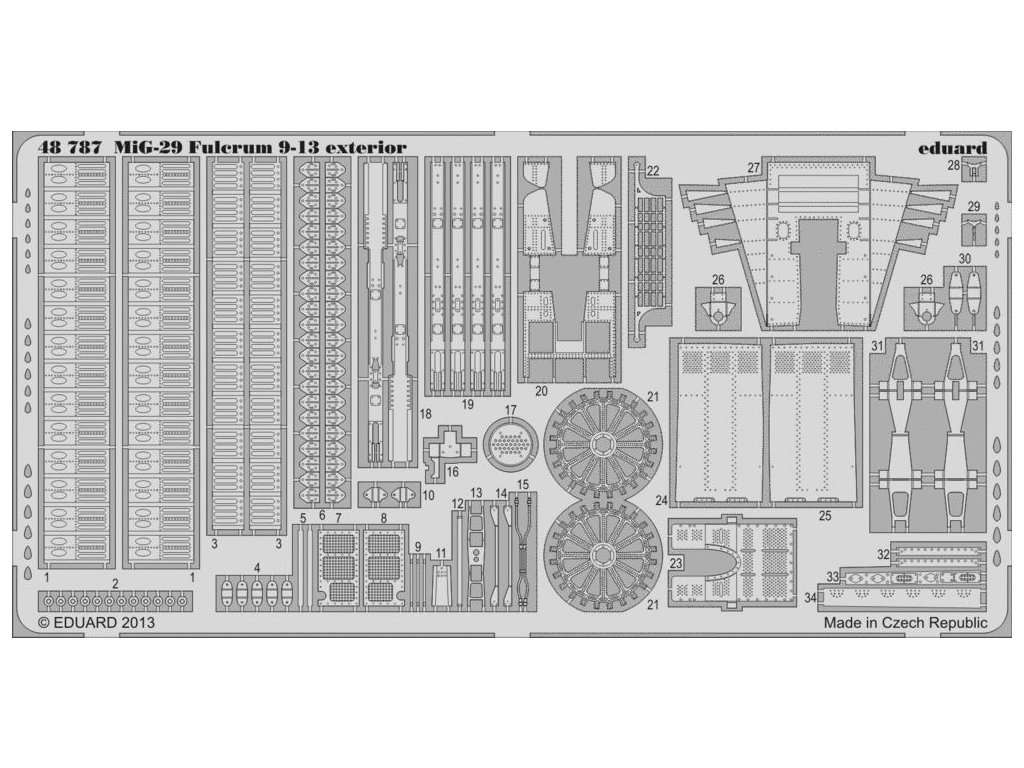 1/48 MiG-29 9-13 exterior for GREAT WALL HOBBY kit