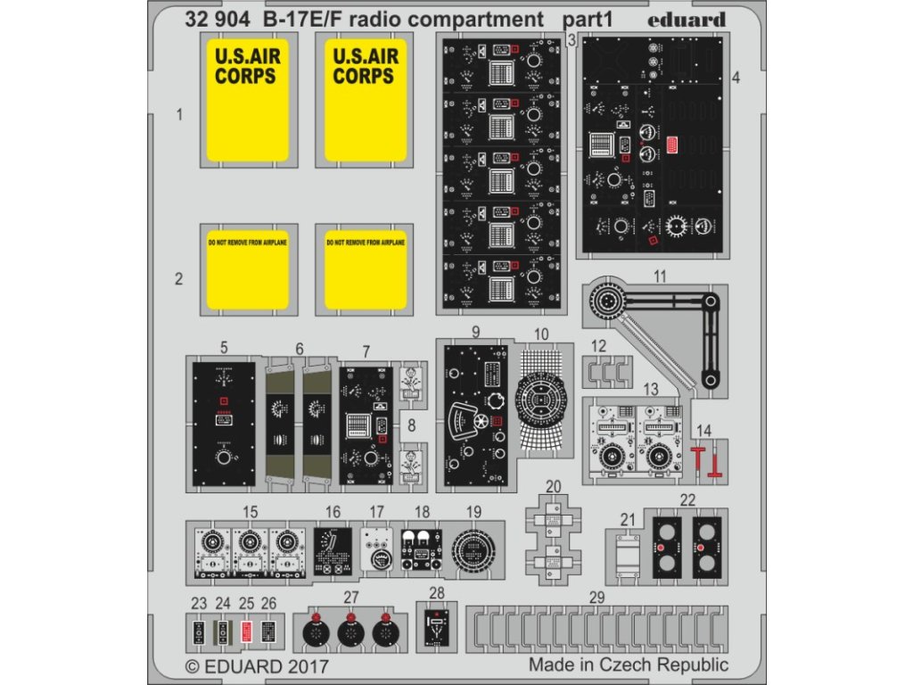 B-17E/F radio compartment 1/32 recommended for HKM