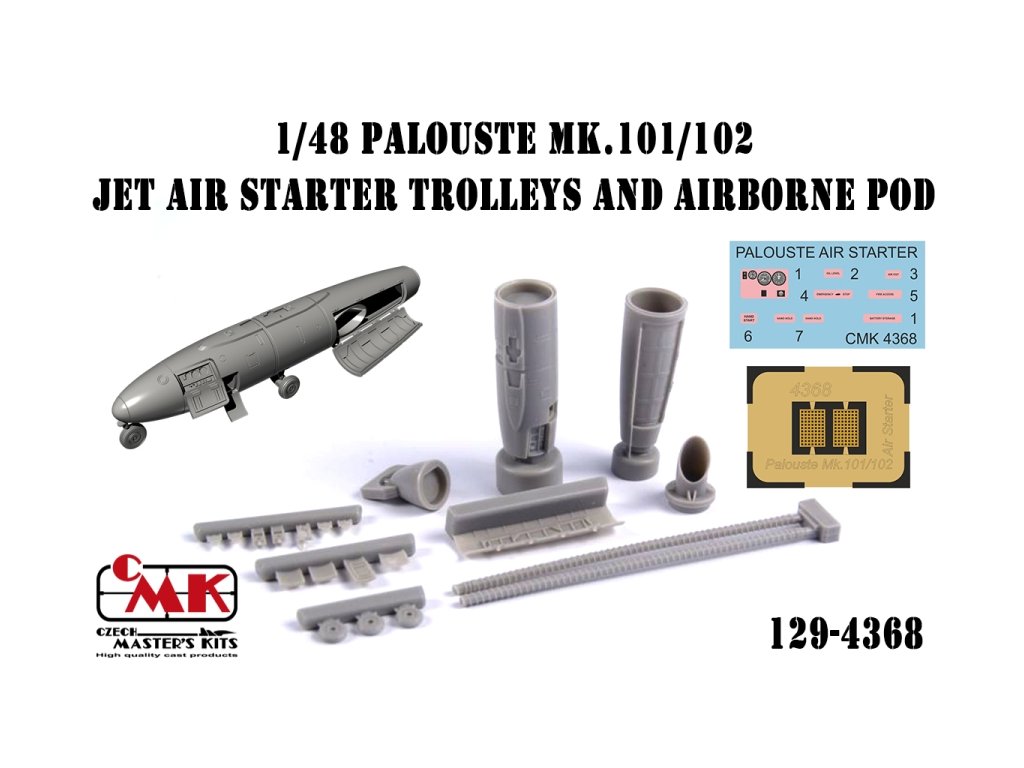 1/48 Palouste Mk.101/100 – Jet Air Starter Trolleys and Airborne Podl