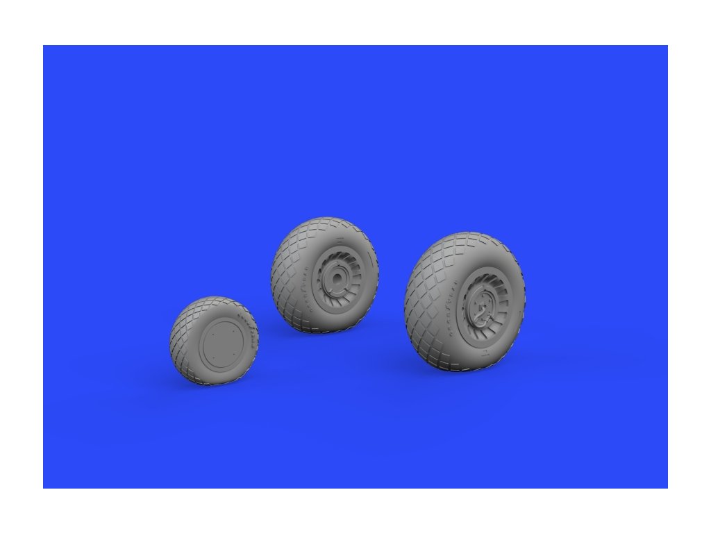 1/72 B-25 wheels for HASEGAWA kit