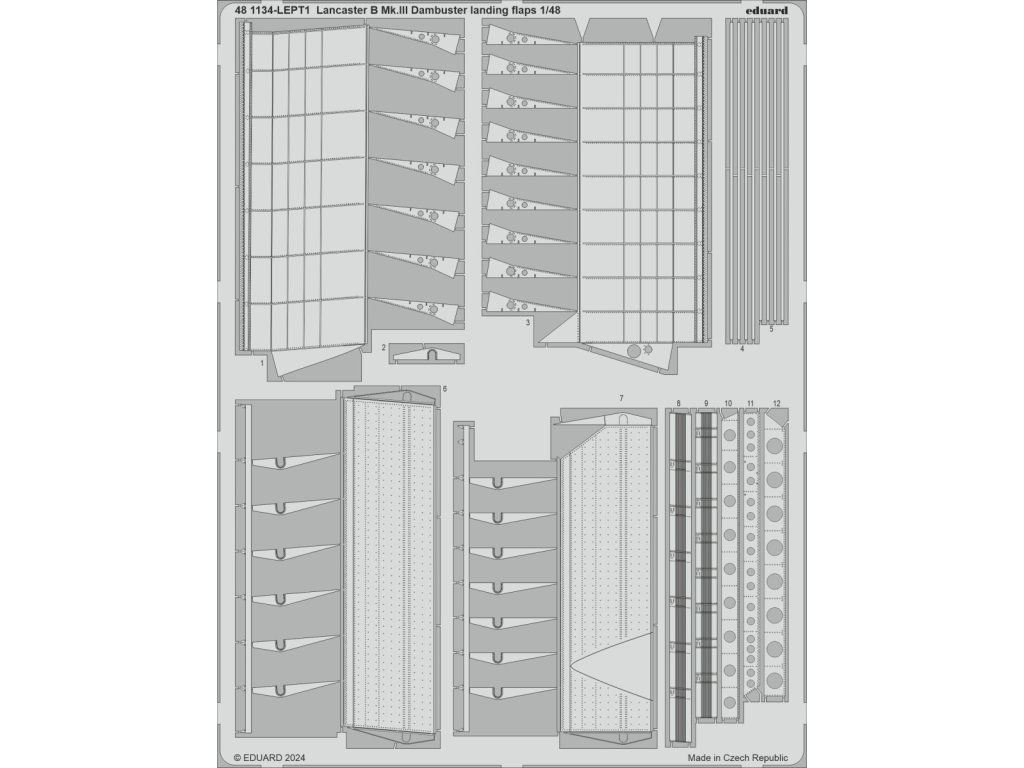 Lancaster B Mk.III Dambuster landing flaps 1/48 recommended for HKM