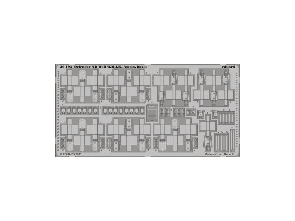 1/35 Defender XD Wolf W.M.I.K. Ammo Boxes for HOBBY BOSS kit
