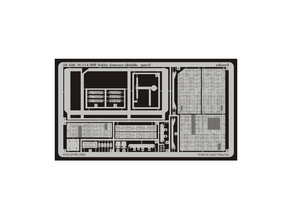 1/35 M-113 IDF Zelda armour shields for ACADEMY kit