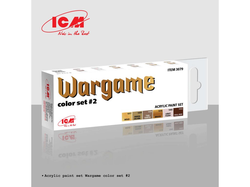 Acrylic paint set for Wargame Color Set # 2