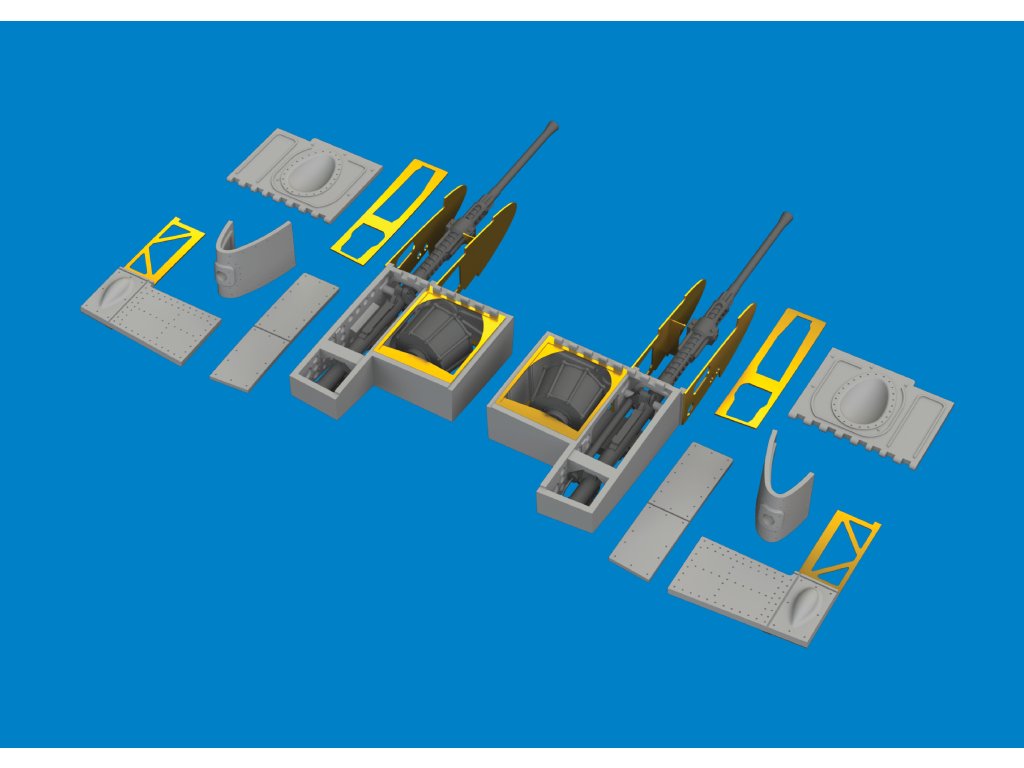 A6M5 Type 52 gun bays PRINT 1/48 recommended for EDUARD