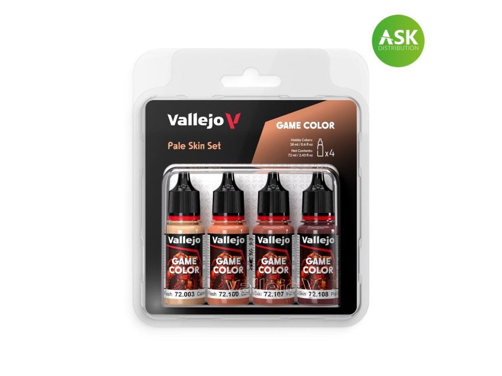 Vallejo Game Color 72379 Pale Skin Set 4 colors (18 ml)