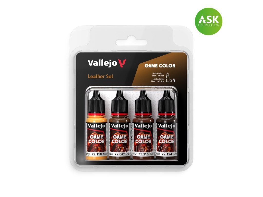 Vallejo Game Color 72385 Leather Set 4 colors (18 ml)