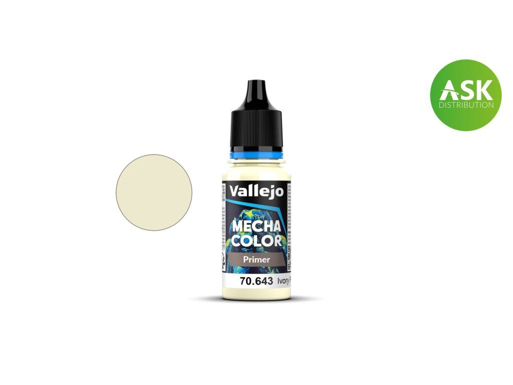 Vallejo Mecha Color 70643 Ivory Primer (18 ml)