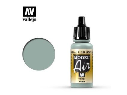 Vallejo Model Air 71257 Light Blue RLM76 Color (18 ml)
