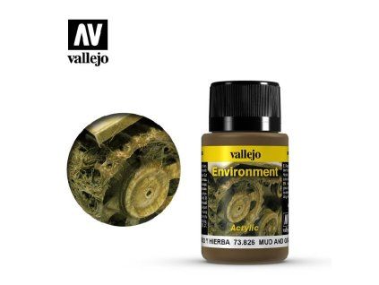Vallejo Weathering FX 73826 Mud and Grass Effect Environment (40 ml)