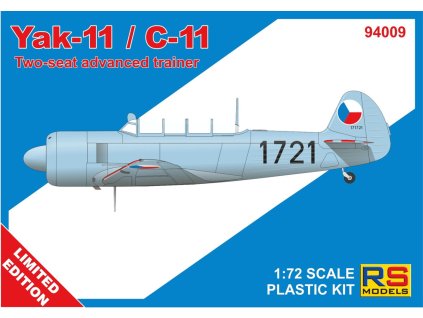 1/72 Yak-11 / C-11  - 3 decal v. for Czechoslovakia