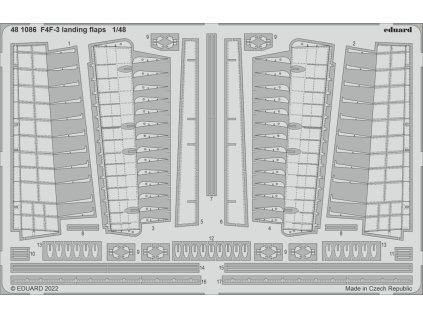 F4F-3 landing flaps 1/48 recommended for EDUARD