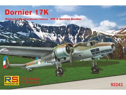 Plastikový model letadla 1/72 Dornier 17 K 4 decal v. for Yugoslavia, Hungary, Bulgaria