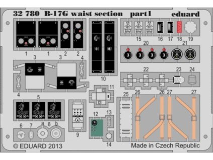 1/32 B-17G waist section for HKM kit