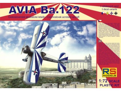 1/72 Avia Ba.122 with Avia Rk17 - 5 decal v. for Czech, Luftwaffe, Slovakia, Romania