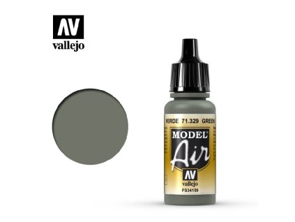 Akrylová barva pro Airbrush Vallejo Model Air 71329 Green (17ml)