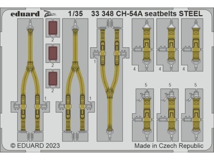 CH-54A seatbelts STEEL 1/35 recommended for ICM