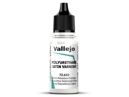 Vallejo Varnish 72652 Satin Polyurethane Varnish Polyurethane Varnish (18 ml)