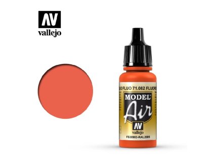 Vallejo Model Air 71082 Fluorescent Red (17ml)