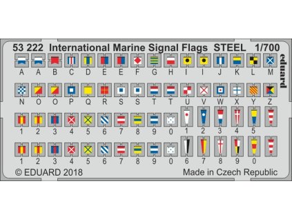 International Marine Signal Flags STEEL 1/700