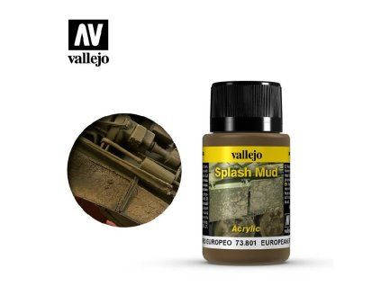 Vallejo Weathering FX 73801 European Splash Mud Splash Mud (40 ml)