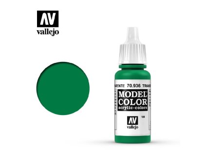 Vallejo Model Color 70936 Transparent Green (17ml)