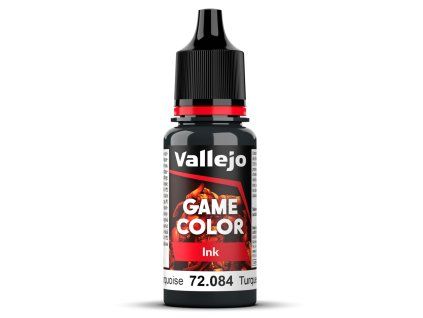 Vallejo Game Color 72084 Dark Turquoise Ink (18 ml)