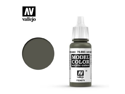 Vallejo Model Color 70893 Us Dark Green (17ml)