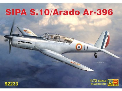 Plastikový model letadla 1/72 SIPA S.10/Arado Ar 396 4 decal v. for France, Luftwaffe