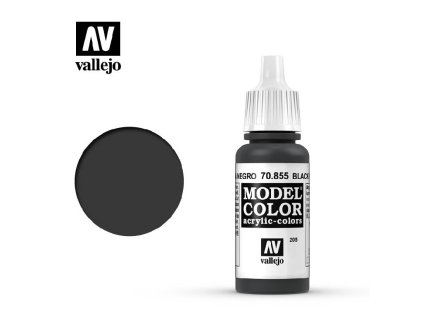 Vallejo Model Color 70855 Black Glaze (17ml)