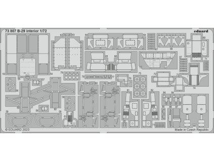 B-29 interior 1/72 recommended for HOBBY 2000 / ACADEMY