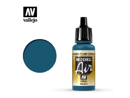 Vallejo Model Air 71087 Steel Blue (17ml)