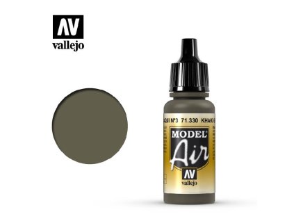 Vallejo Model Air 71330 Khaki Green Num.3 (17ml)