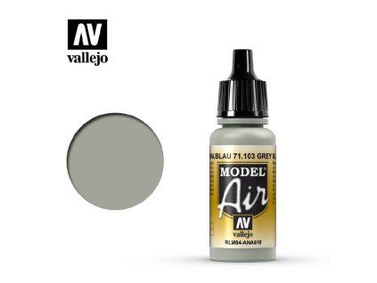 Vallejo Model Air 71103 Grey Blue RLM84 Color (18 ml)