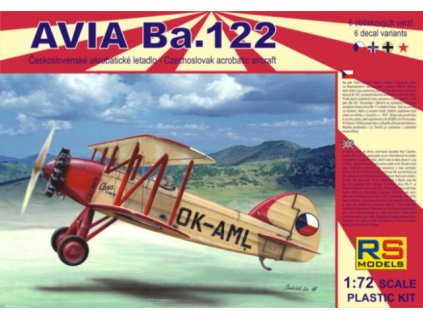 1/72 Avia Ba.122 with Castor, Pollux - 6 decal v. for Czech, Luftwaffe, Slovakia, USSR