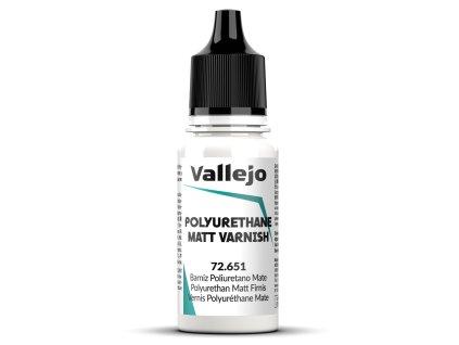 Vallejo Game Color 72651 Polyurethane Matt Varnish Auxiliary  18 ml.