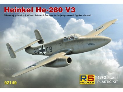 Plastikový model letadla 1/72 Heinkel He-280 with HeS engine 3 decal v. for Luftwaffe